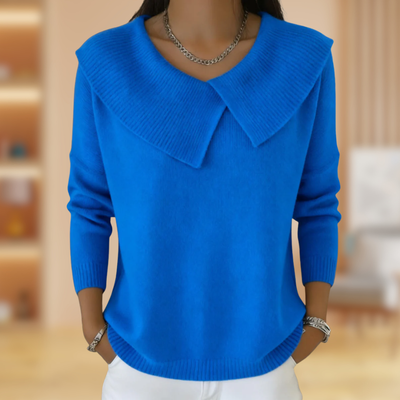 ZOFIA | DAMSKI SWETER Z KOŁNIERZEM